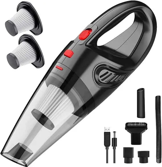 Hand Vacuum Cordless With High Power, Mini Vacuum Cleaner Handheld Rechargeable For Home And Car Cleaning sadadro