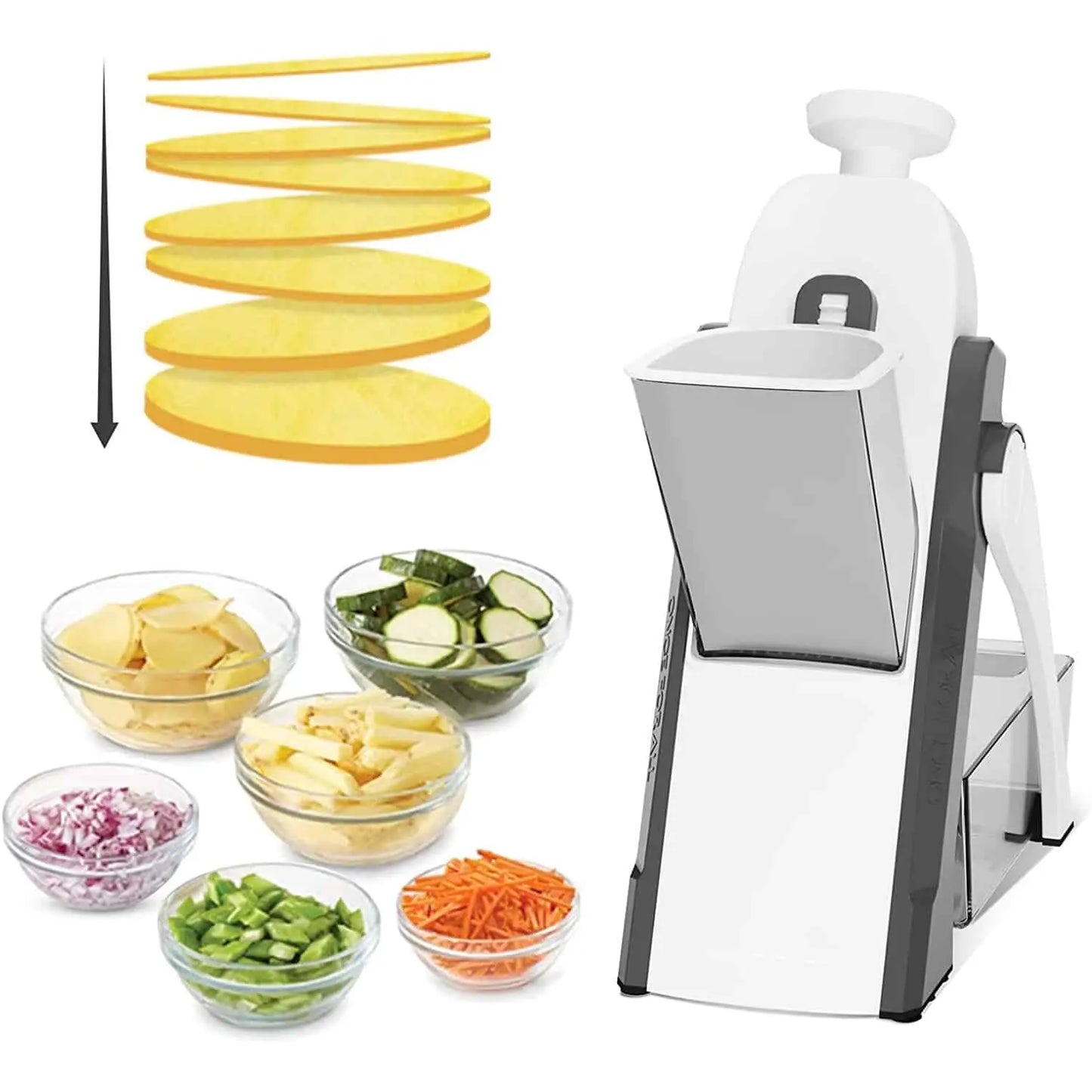 Mandoline Vegetable Cutter Chopper Adjustable Multi-function Vertical Vegetable Cutter sadadro