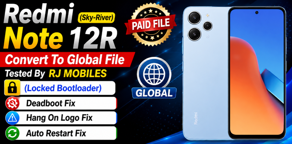 Redmi Note 12R Sky Convert To Global (Locked Bootloader)