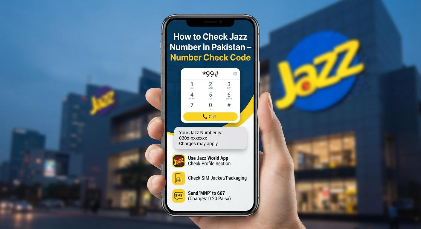 How to Check Jazz Number in Pakistan – Jazz Number Check Code