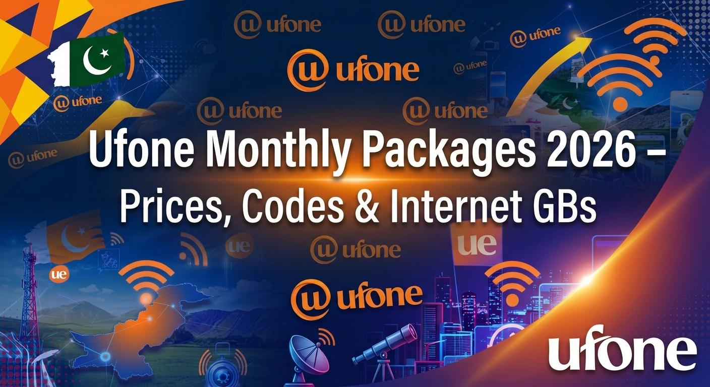 Ufone Monthly Packages 2026 – Prices, Codes & Internet GBs