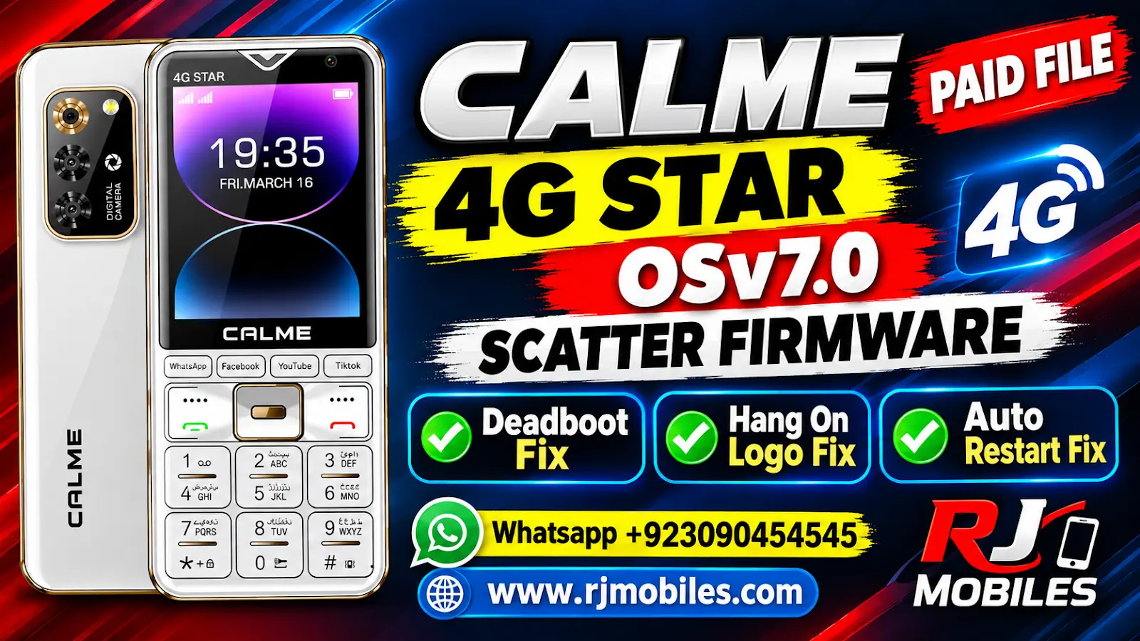 Calme 4G Star OSv7.0 Scatter Firmware For Deadboot & Logo Fix