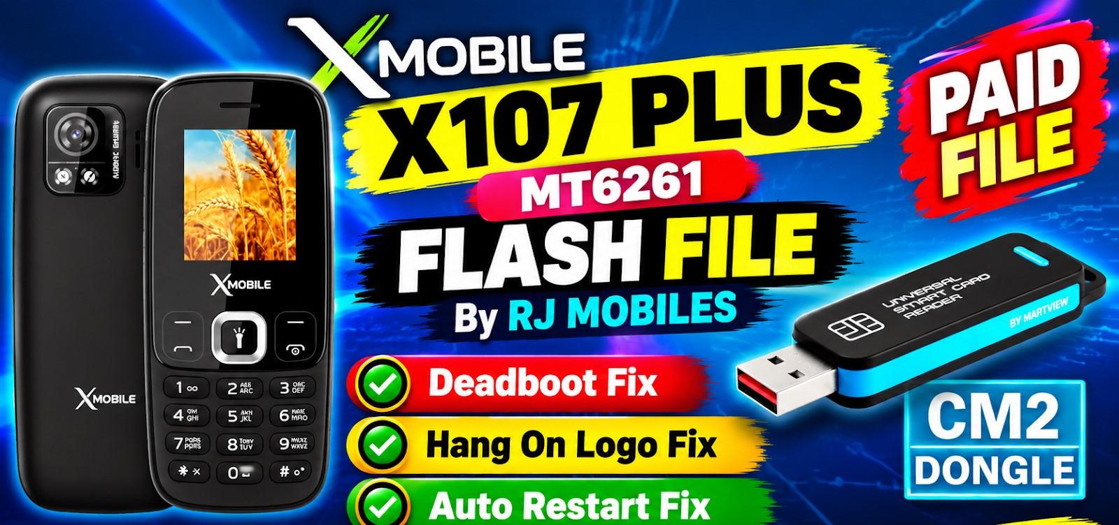XMobile X107 Plus MT6261 Flash File