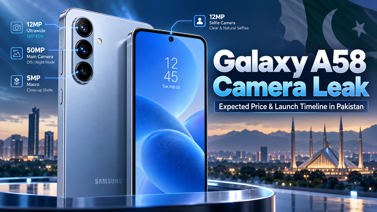 Samsung Galaxy A58 Camera Specs Leaked; Expected Price and Launch Timeline in Pakistan